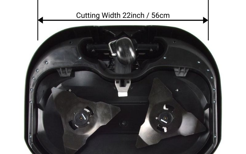 Robomow RS630 cutting width