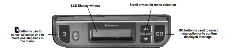 robomow rs630 control pannel